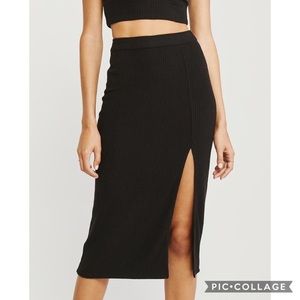 Abercrombie & Fitch knit midi skirt - XS